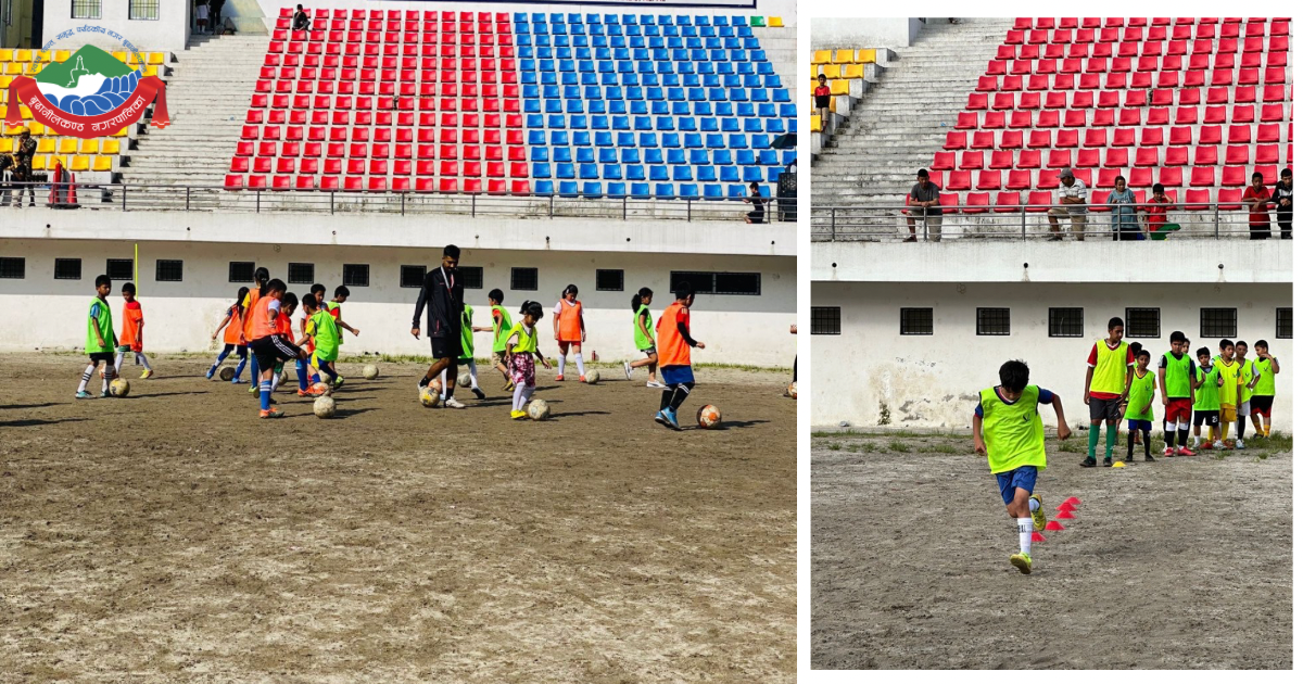 वडा नं. १० मा Grassroot Football तालिम सुरु