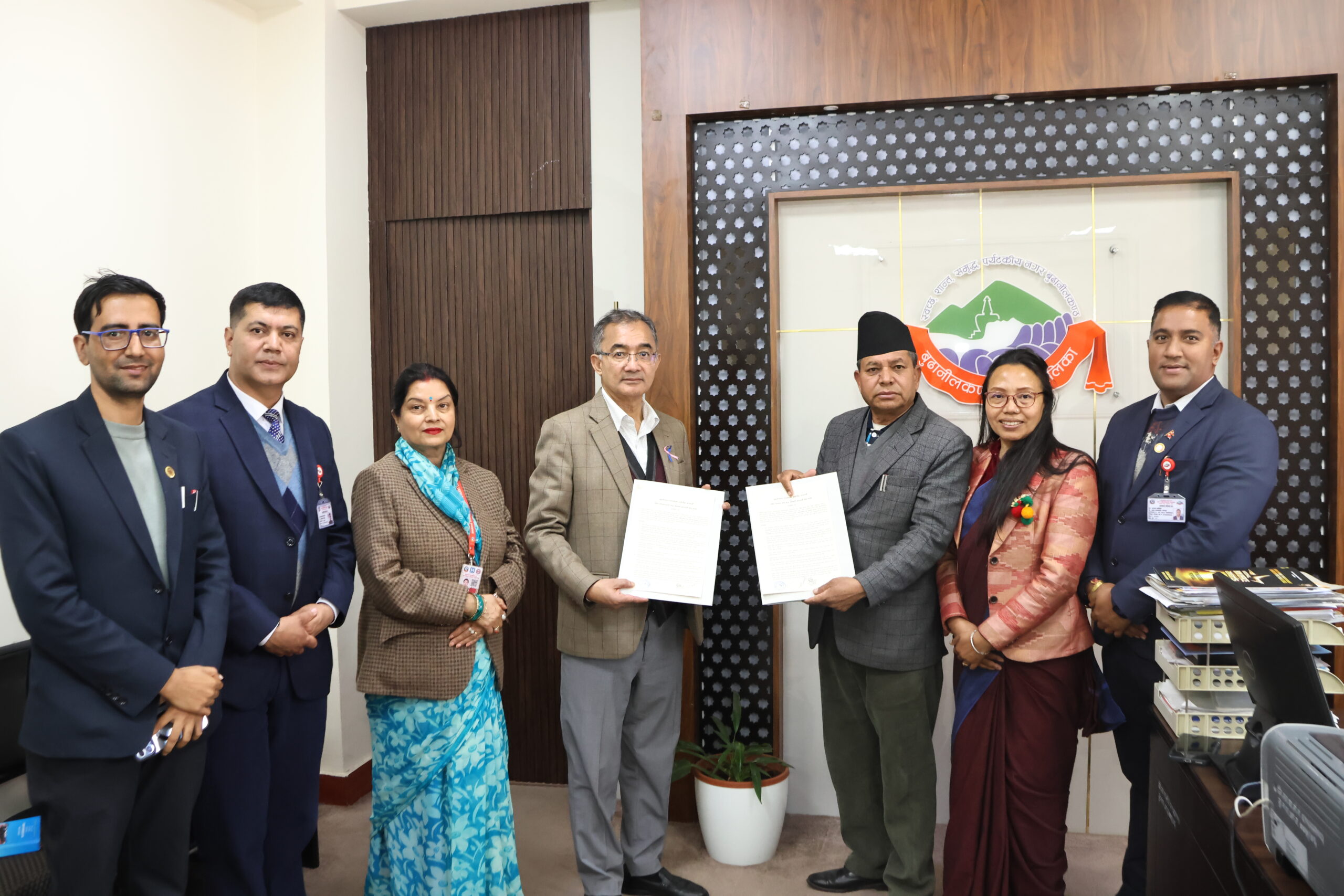 बुढानीलकण्ठ नगरपालिका र शहिद गंगालाल हृदय केन्द्रबीच मुटु स्वास्थ्य सुरक्षा कार्यक्रम सञ्चालनका लागि सम्झौता